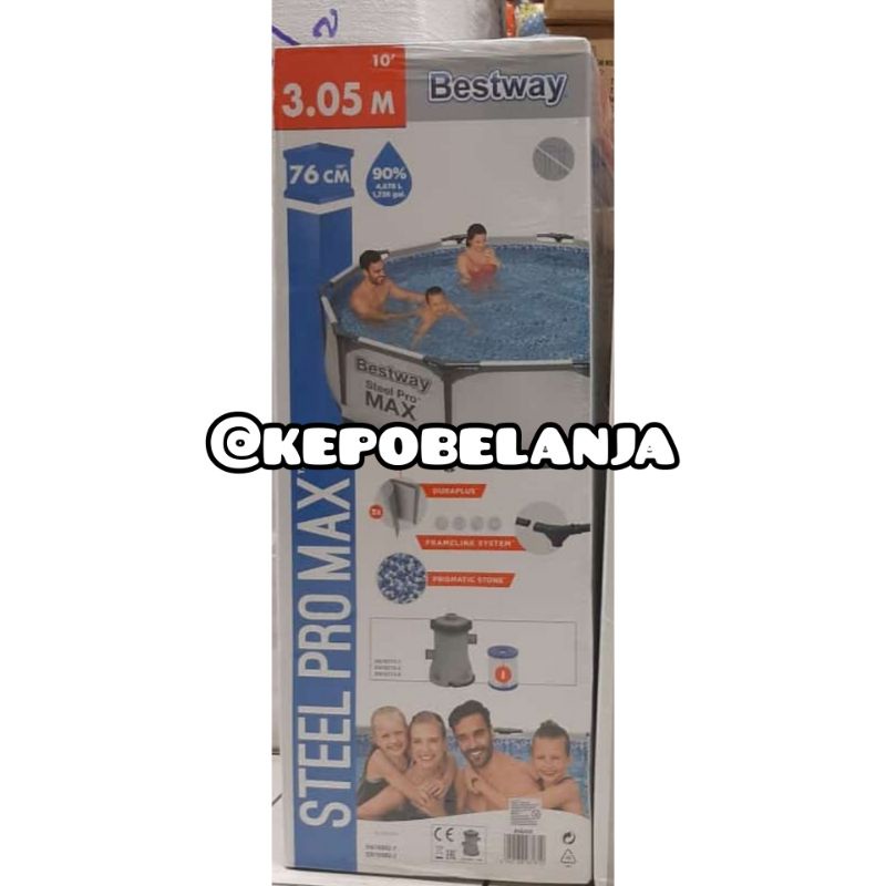 bestway 56408 | Kolam jumbo bestway | kolam frame steel | 56408 bestway | kolam renang keluarga