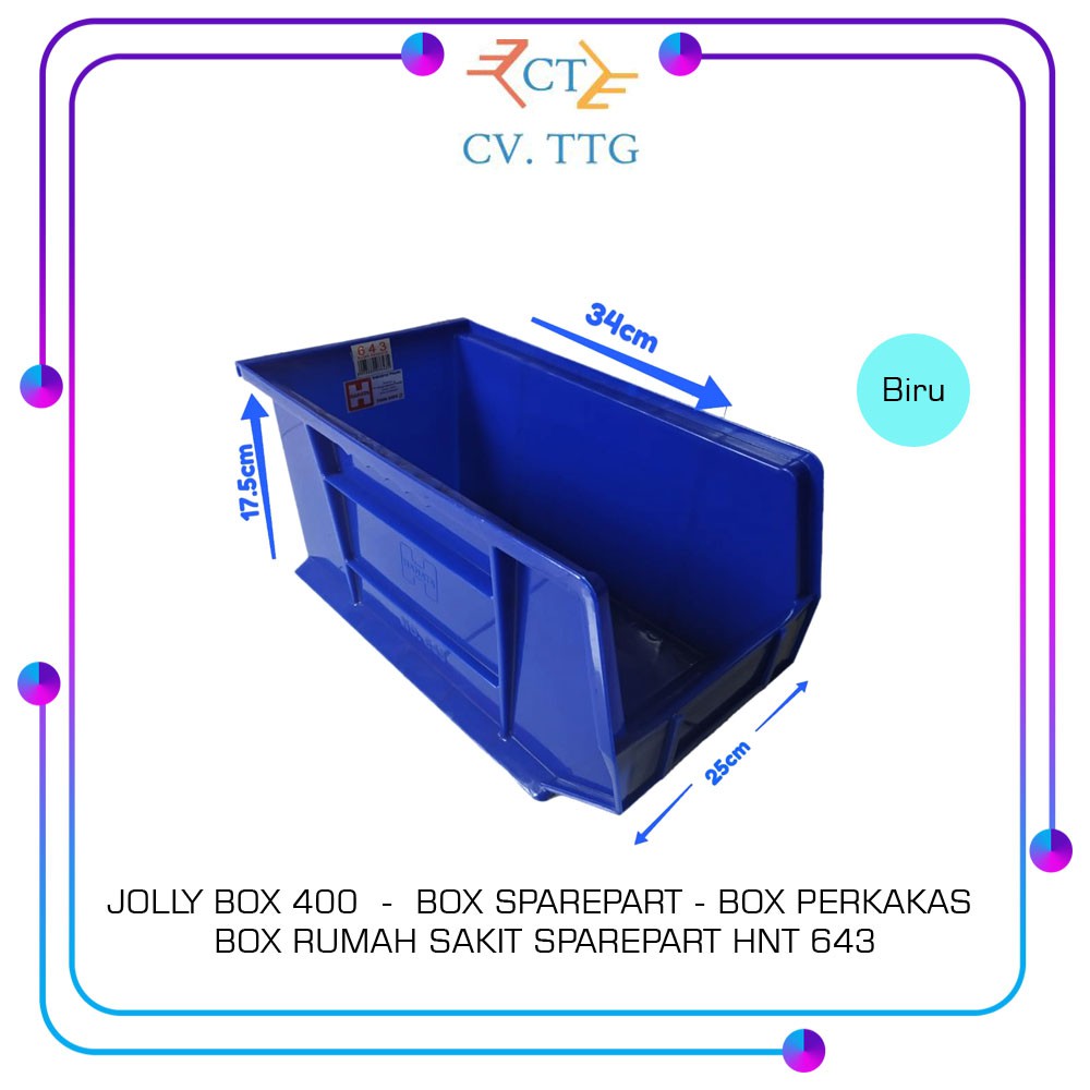 JOLLY BOX 400 BOX SPAREPART - BOX PERKAKAS BOX RUMAH SAKIT SPAREPART HNT 643
