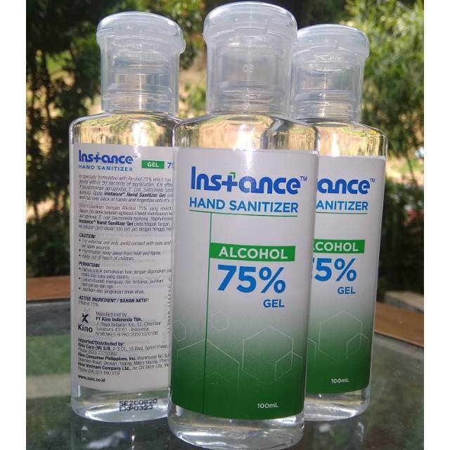 Instance hand sanitizer gel 100ml
