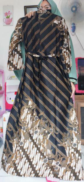 Terbaru Dan Termurah !!! 6 Varian Couple Gamis Longdress Batik