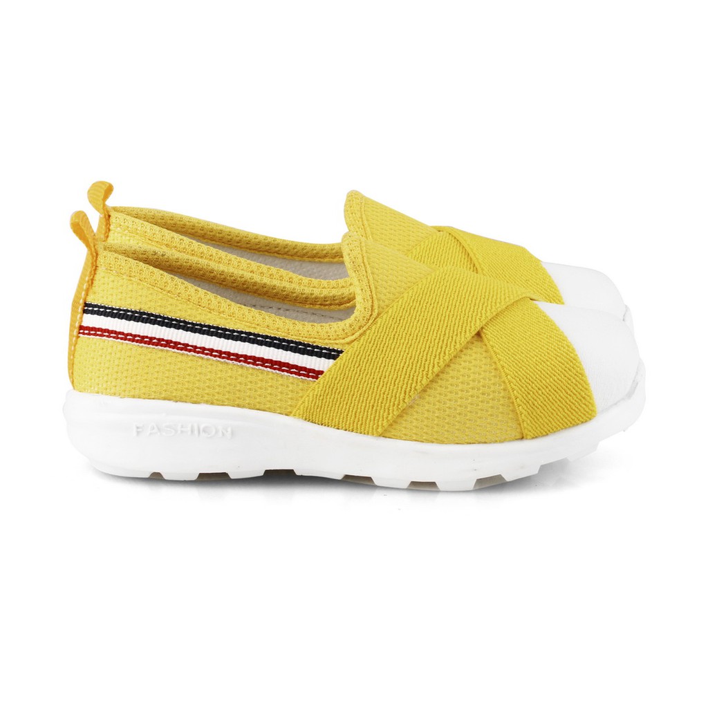 SEPATU ANAK UNISEX 1 SAMPAI 2 TAHUN KUNING HITAM MERAH AD