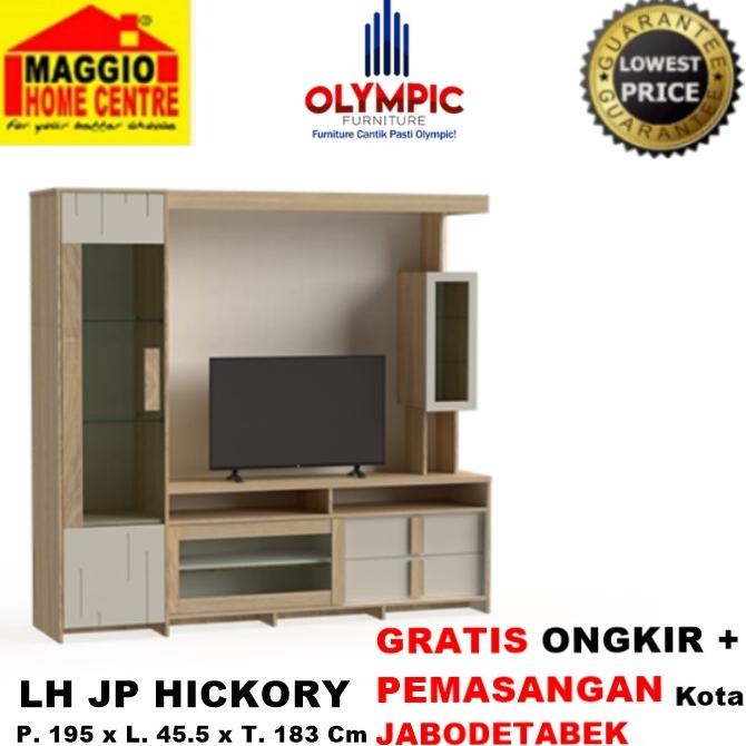 Lemari Hias - Lemari Tv - Rak Tv Pajangan - Lh Jp Hickory - Olympic