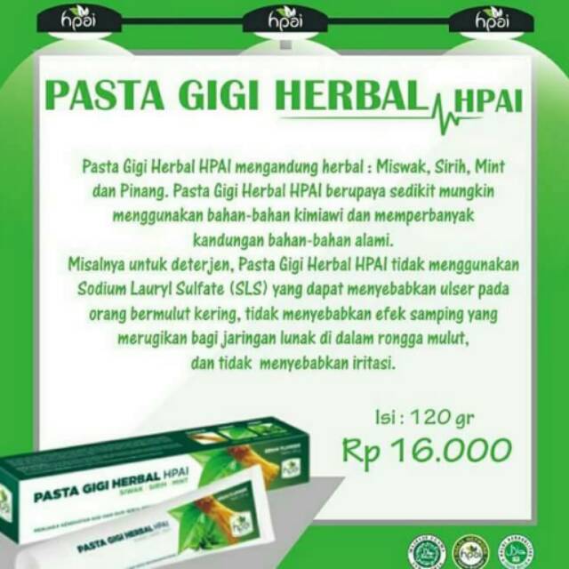Produk Herbal Hpai