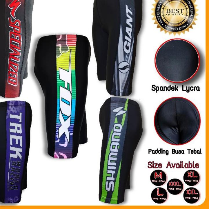 Yuk di order,,, CELANA SEPEDA PENDEK GUNUNG MTB JUMBO PADDING STRETCH BALAP BUSA PRIA WANITA MURAH C