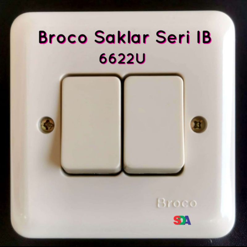 Broco Saklar 2 Seri Inbow IB 6622U