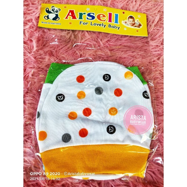 TOPI/KUPLUK BABY NEWBORN POLKADOT (PAKET 3PCS)