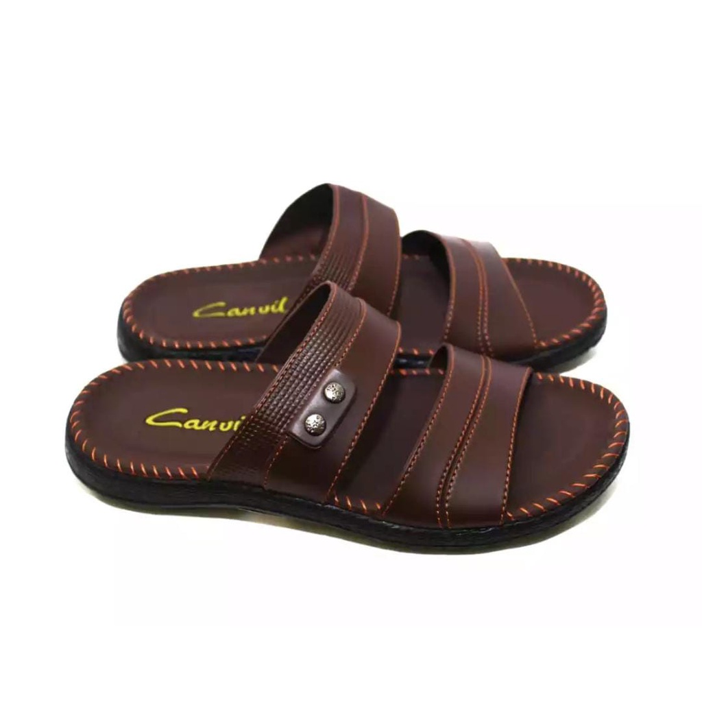 sandal pria/sandal pria casual/sandal pria keren/sandal pria masa kini/sandal canvil/sandal slop/