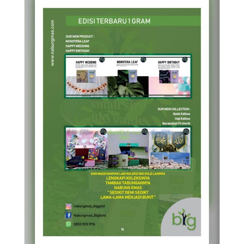 Emas 24K 99,9 BIG GOLD 1 gram