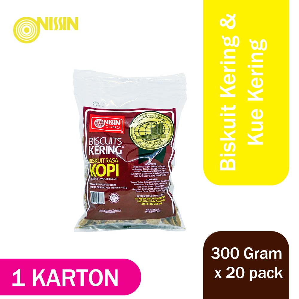 

Biscuit Kering Kopi 300 gr 1 Karton