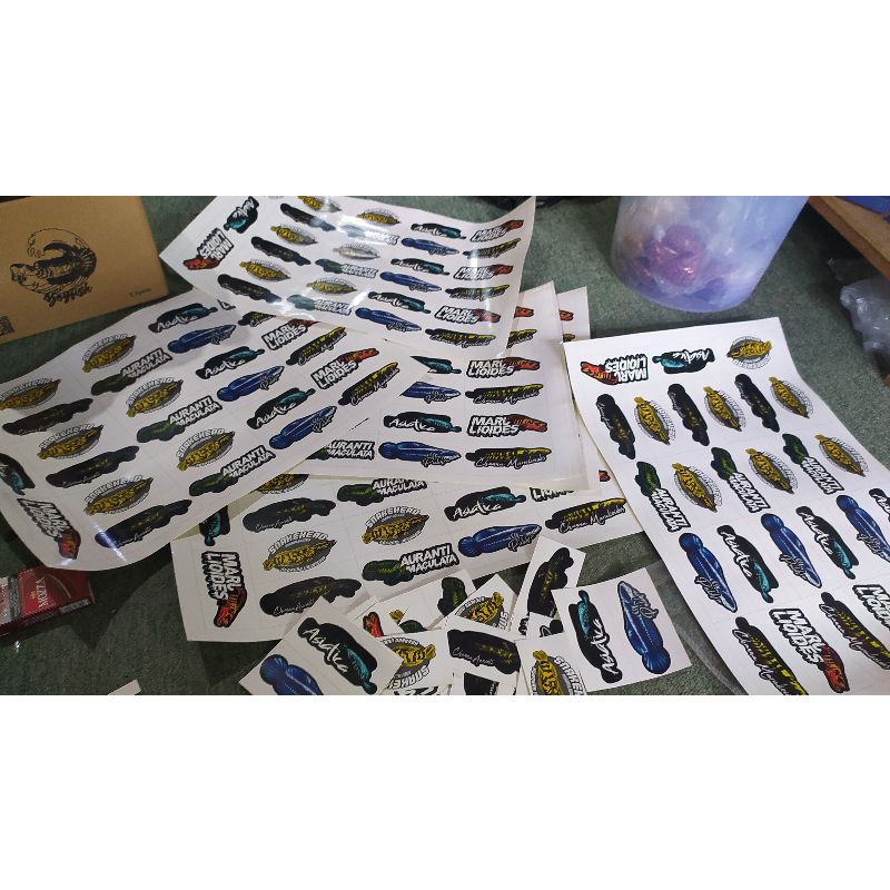 

24pcs stiker ikan channa