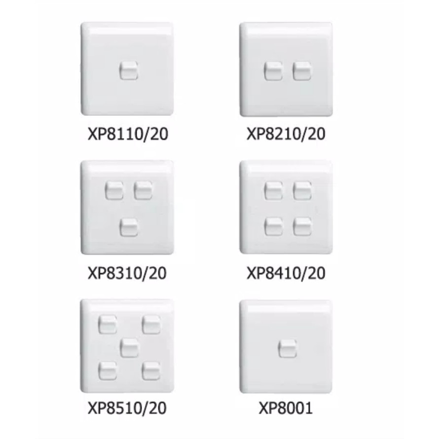 Saklar listrik 1 gang 1 way XP8110 Hager