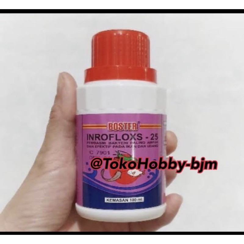 boster inrofloxs 25 25% 100ml / obat vitamin ikan udang tambak - inroflox 25%