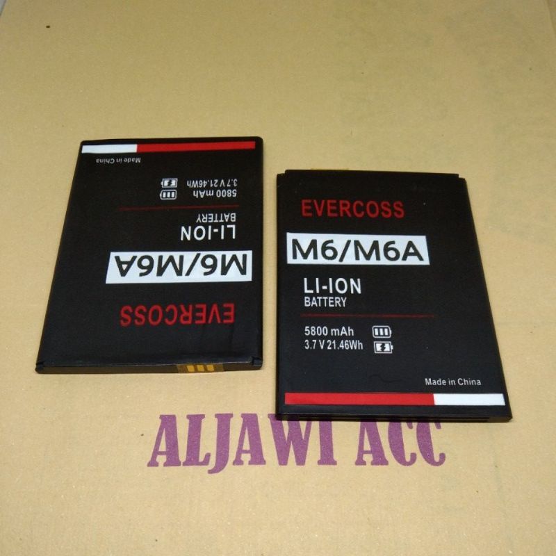 Baterai Bt Batre Battery Cross Evercoss M6/M6A Original Battery Hp