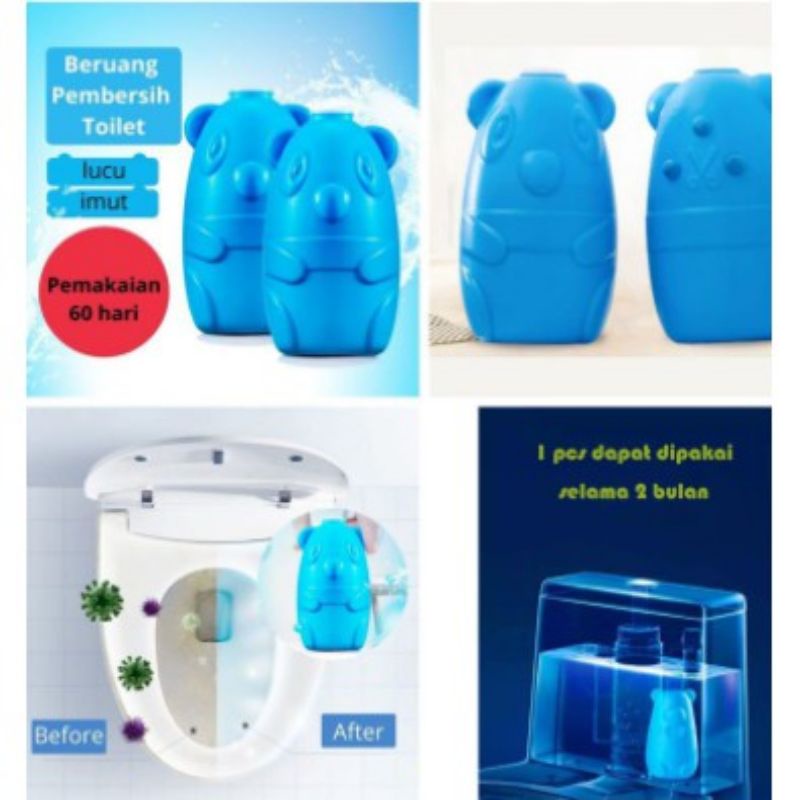 {HJ_888}Penyegar Toilet Automatic Closet Cleaner Blue Clean Pembersih WC