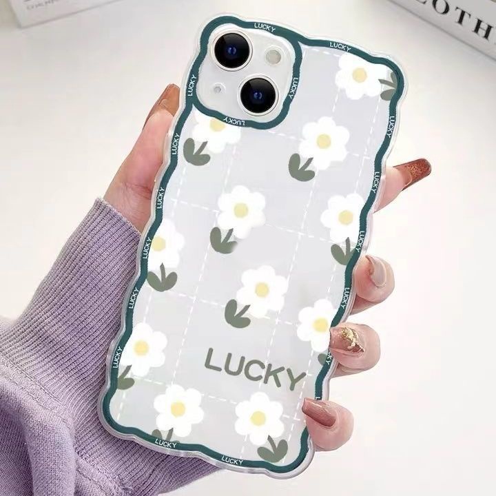 Soft Case Motif Bunga Putih Untuk IPhone 13pro 12promaxSE2 2020 / 11 Pro MAX / 6S / 7 / 8plus / XR