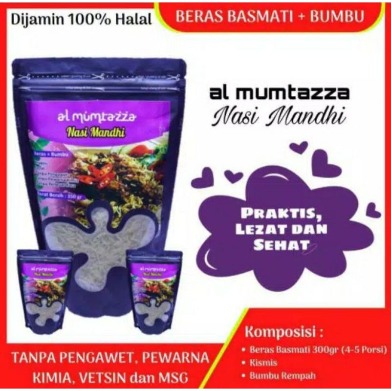 

100% ORIGINAL Beras Basmati+Bumbu Al Mumtazza: Nasi Mandhy.