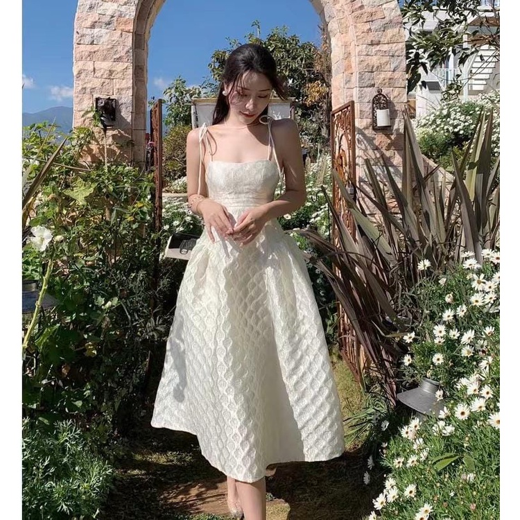 𝐑𝐄𝐀𝐃𝐘 𝐒𝐓𝐎𝐂𝐊 𝐒𝐀𝐅 - TASYA beige dress woman premium / korean summer dress / beachwear bali / dress pan