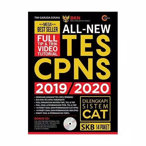 BUKU ALL NEW TES CPNS 2019 2020 TERBARU BUKU SOAL TES CPNS BEST SELLER