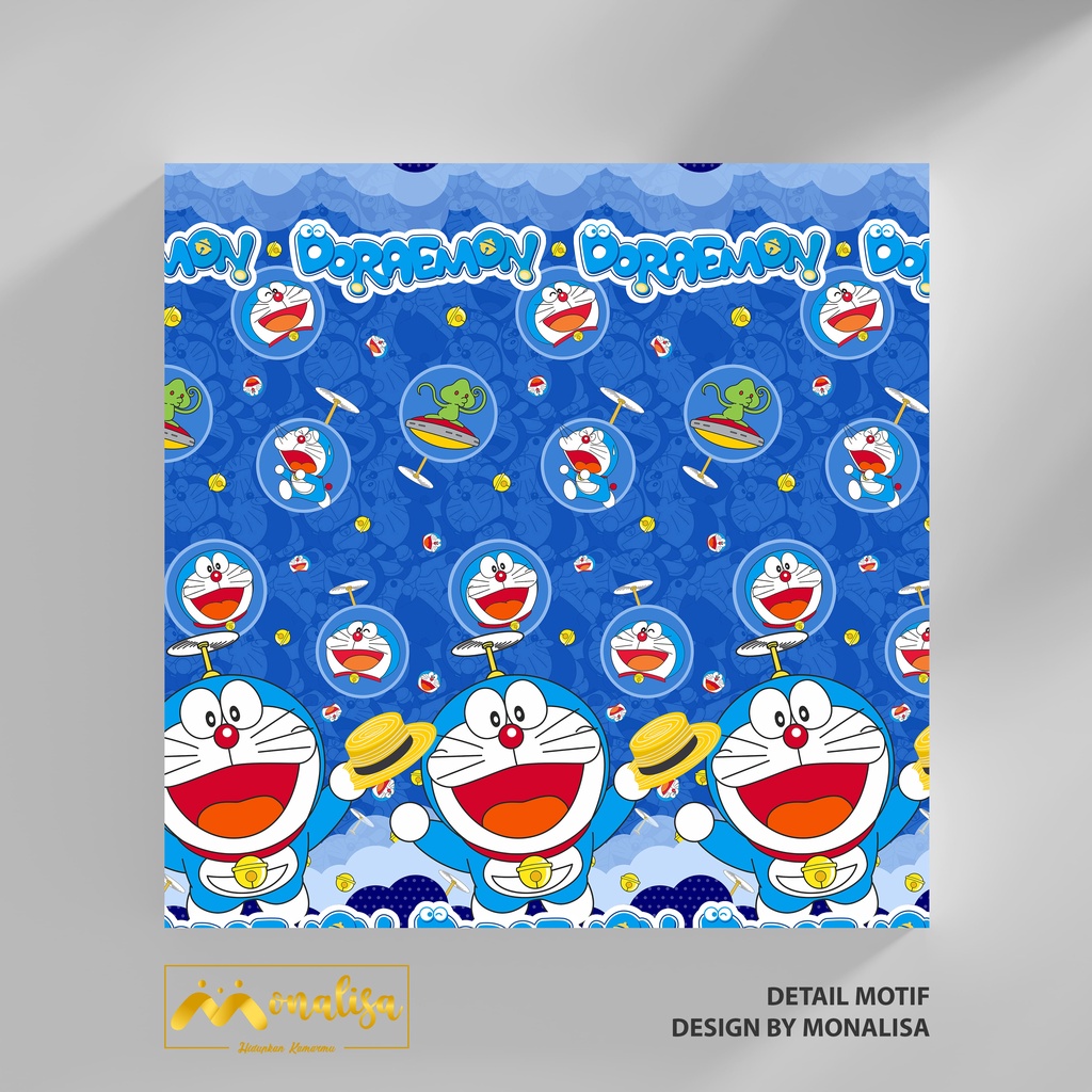 Monalisa Waterproof Sprei Uk 100/120 - Doraemon Kawaii