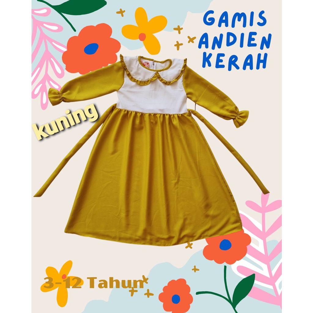 Gamis Anak Perempuan Terbaru Variasi Kerah