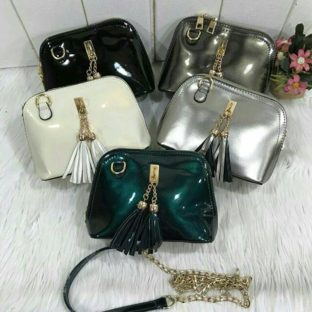 TAS SELEMPANG ALMA GLOSSY IMPORT