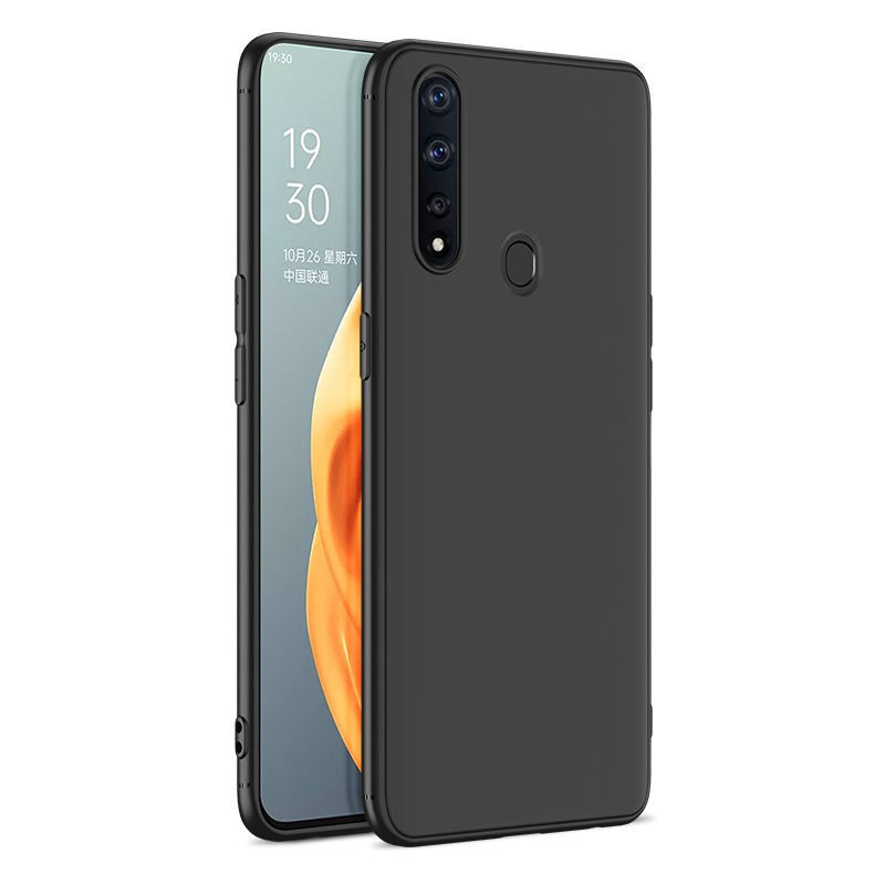 Softcase Oppo A15 A15s A53 A31 Case Silikon Slim Matte Hitam Black Lentur Lembut