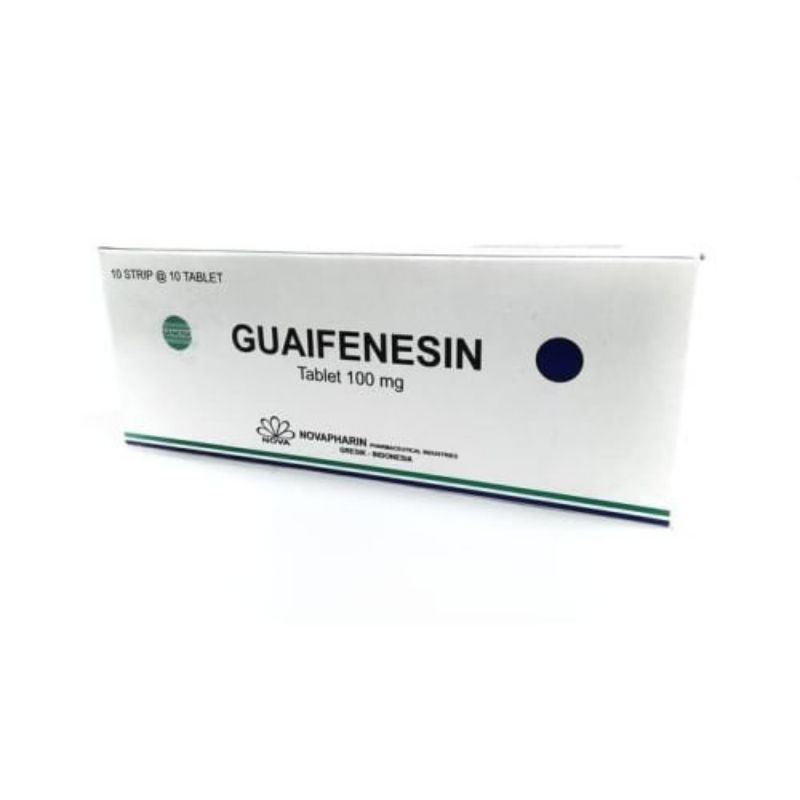 guaifenesin GG glyceryl guaicolate novapharin nova 100's 100tab isi 100 tab tablet 100tablet / box