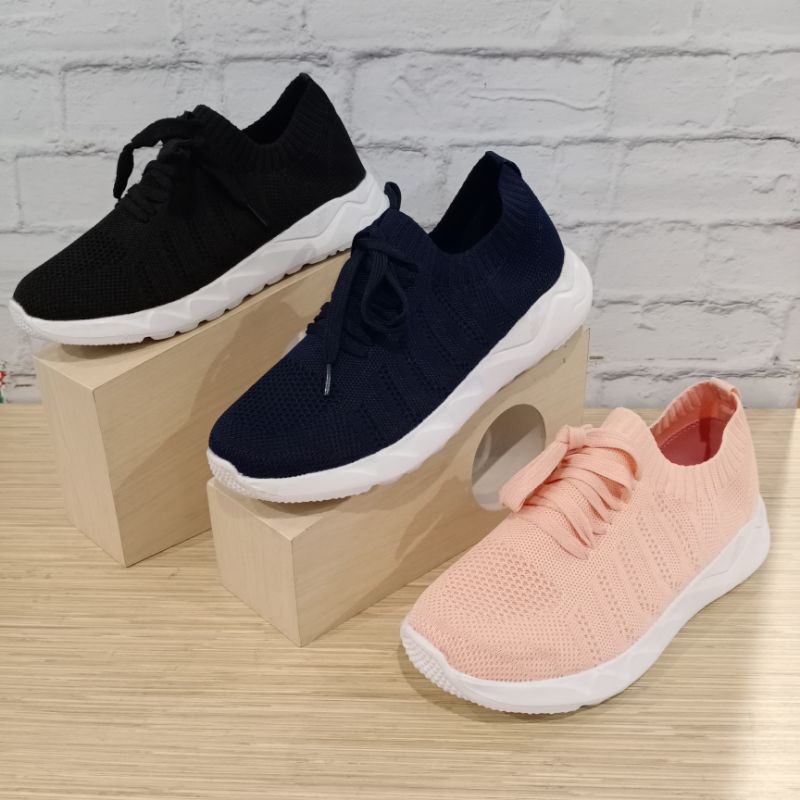 Diesel House Flyknit Sepatu Sneaker Tali Dewasa Wanita / Spatu Casual Lari Remaja Cewek