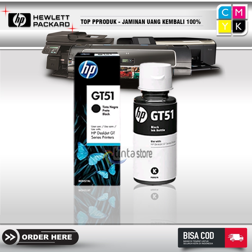 Tinta printer HP GT-51 GT-52 BLACK ink 115 310 315 410Tinta printer HP GT-51 GT-52 ink 115 310 315 410