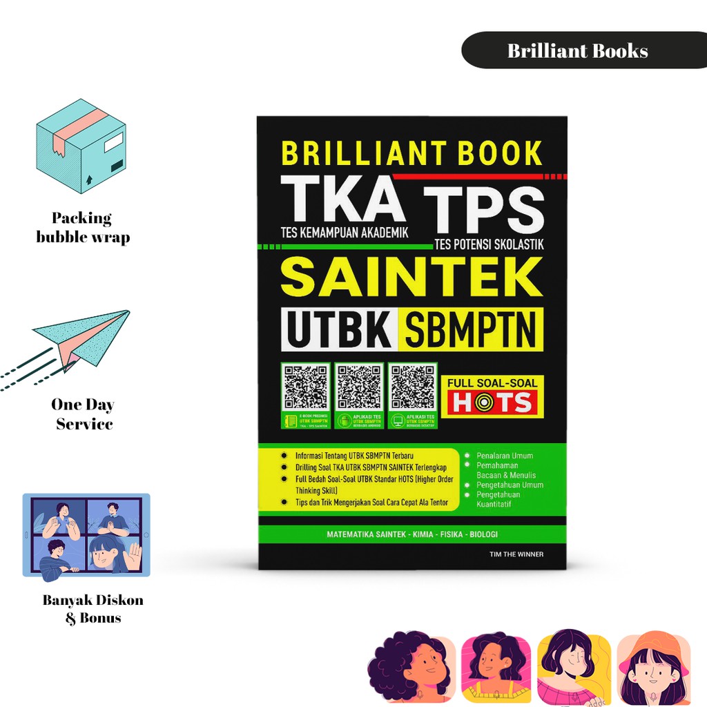 Buku Sbmptn Tka Tps Utbk Saintek 2021 Brilliant Book Shopee Indonesia