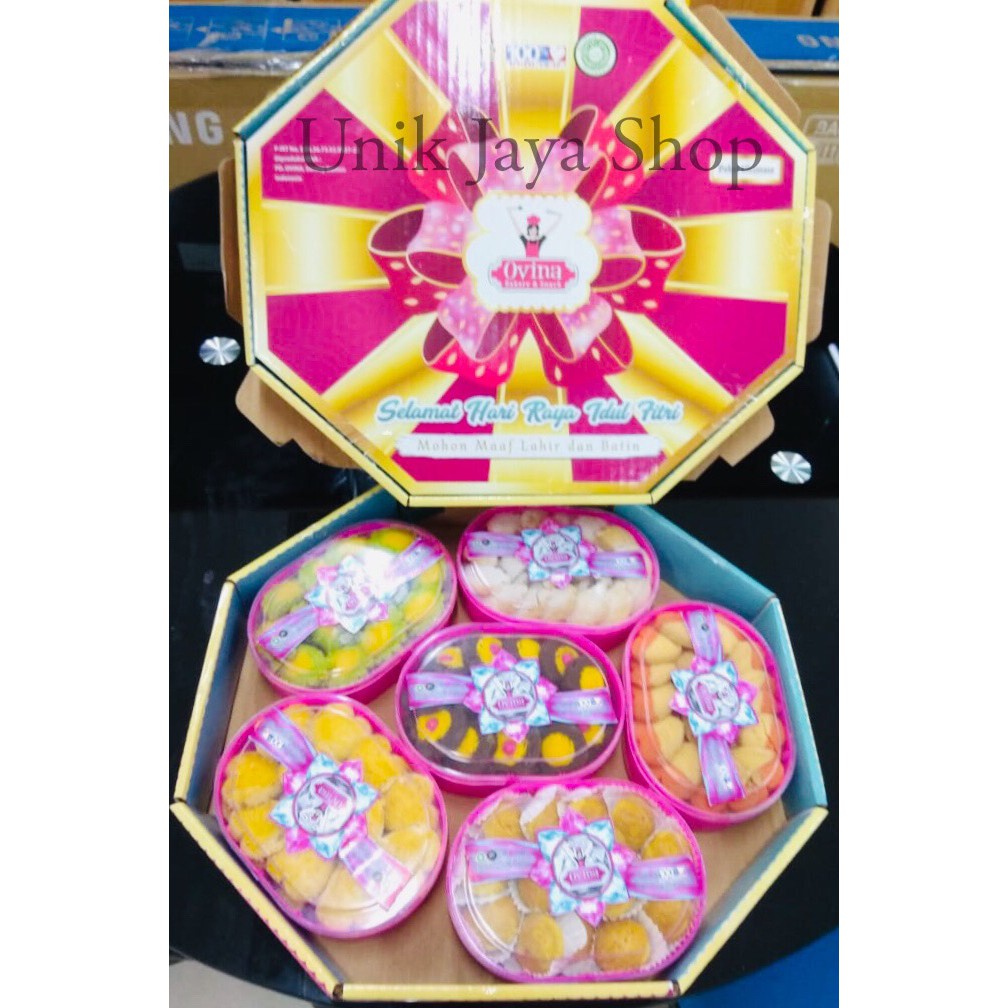 

Kue Lebaran Ovina Paket Ultimate 1 Box 6 Toples
