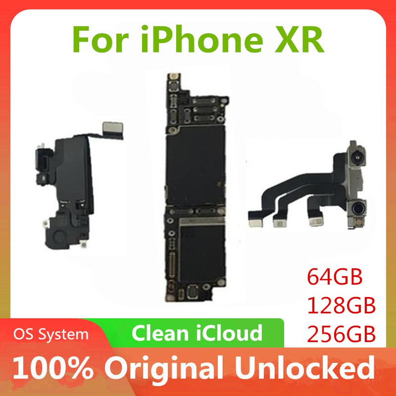 Original Unlocked Motherboard For Iphone Xr Logic Main Board With Face Id With Full Chips Ios System Shopee Indonesia