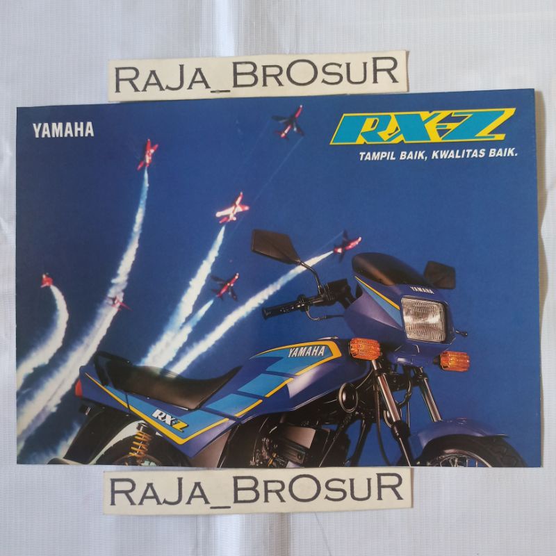 Poster brosur katalog leaflet jadul lawas Yamaha RXZ/RX Z 6speed 2tak 1991-1992