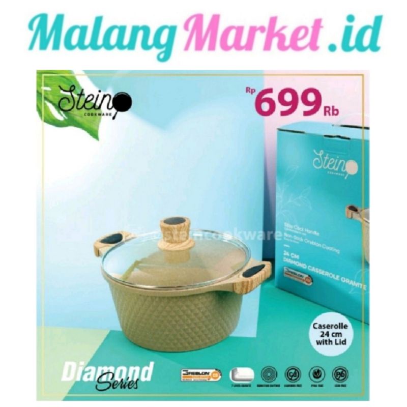 STEINCOOKWARE Diamond Casserole 24 STEIN COOKWARE Diamond Casserole 24 STEIN Casserole STEIN COOKWAR