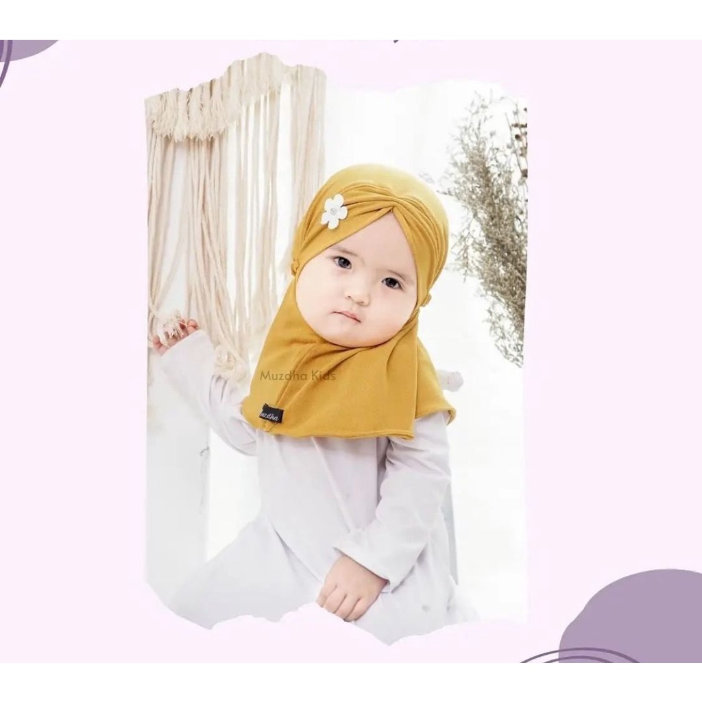 Jilbab Anak Jersey / Kerudung Bergo Anak Jersi Almeera Series Sakura Umur 1 - 5Th