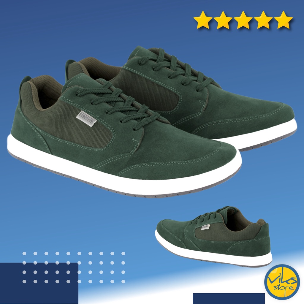 Sepatu Sneakers Pria Cowok Tali Style Casual Distro Kuzatura Original Suede Lokal Premium Elegan