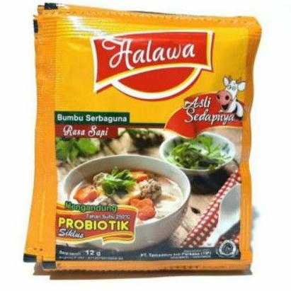 

[KODE PRODUK LYMDC3374] BUMBU MASAK INSTAN PROBIOTIK RASA SAPI 12 SACHET BRAND HALAWA