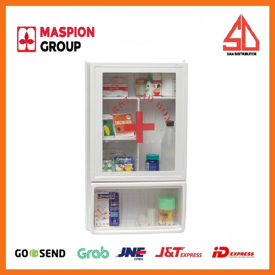 kotak obat Maspion wall cabinet mc-15 | tempat obat obatan mc15 p3k tempat obat obatan apotik . first aid box