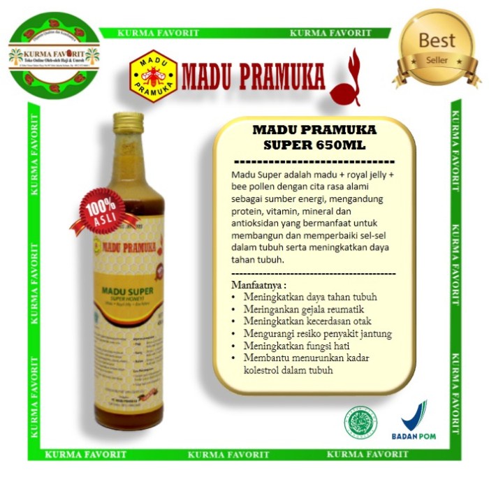 

(BISA COD) MADU SUPER PRAMUKA 650ml