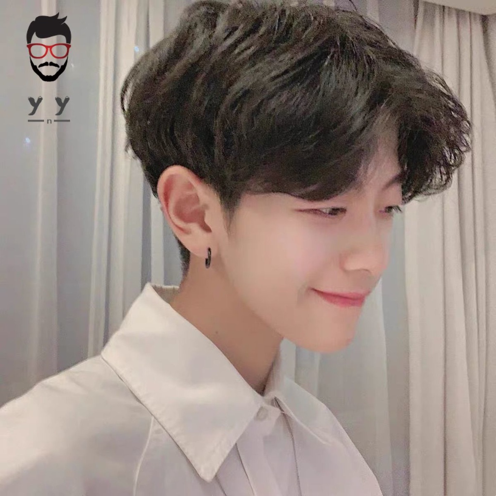 【Terjangkau】Wig pria, rambut pendek pria, versi Korea, wanita tampan, halus, alami, realistis, rambu