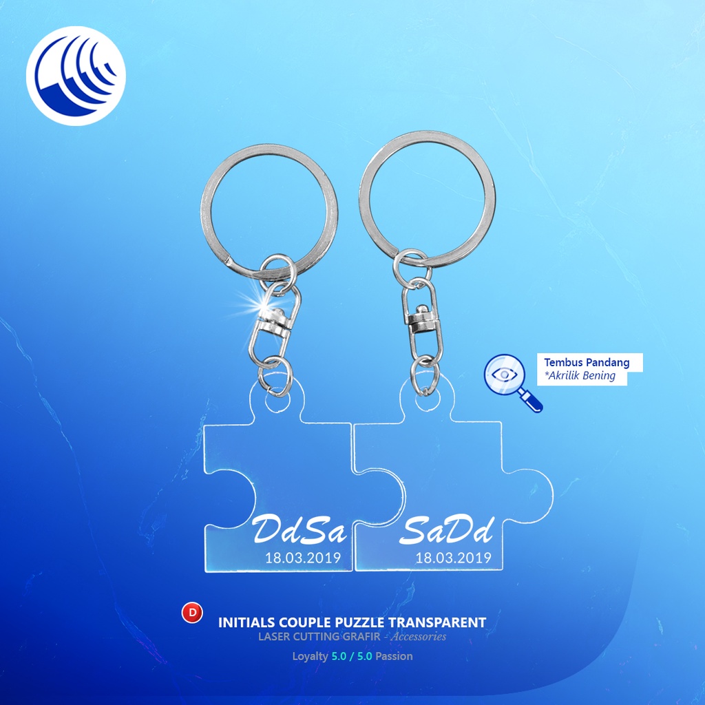 Gantungan Kunci Unik Custom Couple Akrilik / Gantungan Kunci Motor MAHUM-4