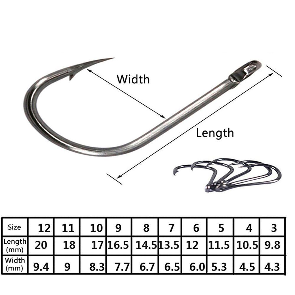 Kait Pancing Agustina Tahan Lama Ukuran 3-12 Alat Pancing Fishing Tackle Fishing Bait High-carbon Steel Barbed Fishhooks