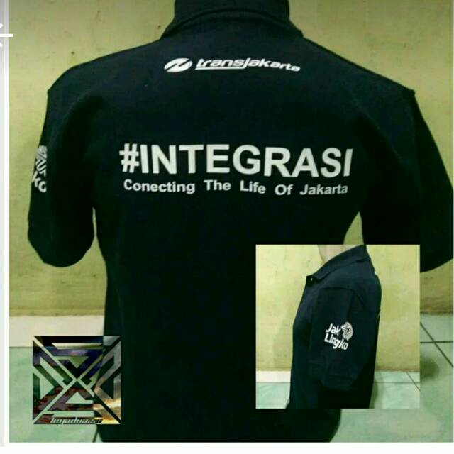 Baju Kaos Transjakarta Integrasi Jak Lingko