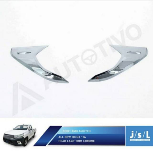 List lampu depan all new Hilux/ head lamp trim chrome jsl