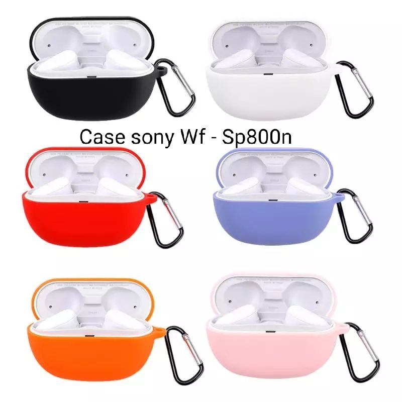 Case Casing Silicon Protective Sony WF- SP800N / Wf-sp800n Tws + Carabiner