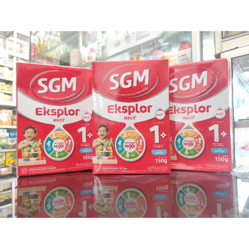 SGM EKSPLOR AKTIF 1 PLUS 150gr (1-3tahun) MADU &amp; VANILA