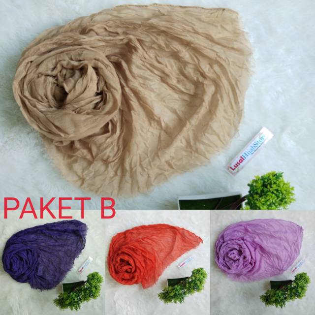 PROMO (50rb=4pcs) Pashmina Kusut