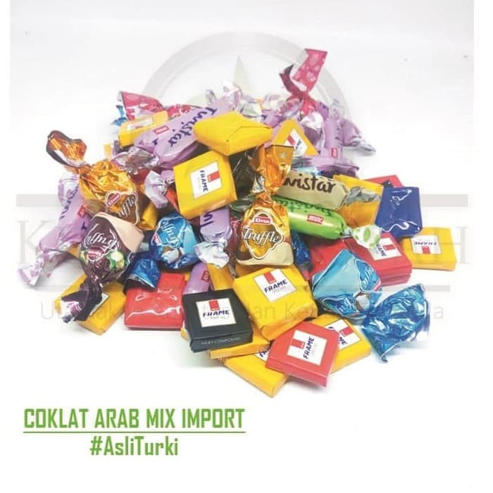 

COKLAT ARAB MIX 1KG IMPORT MANIS TURKY OLEH OLEH HAJI