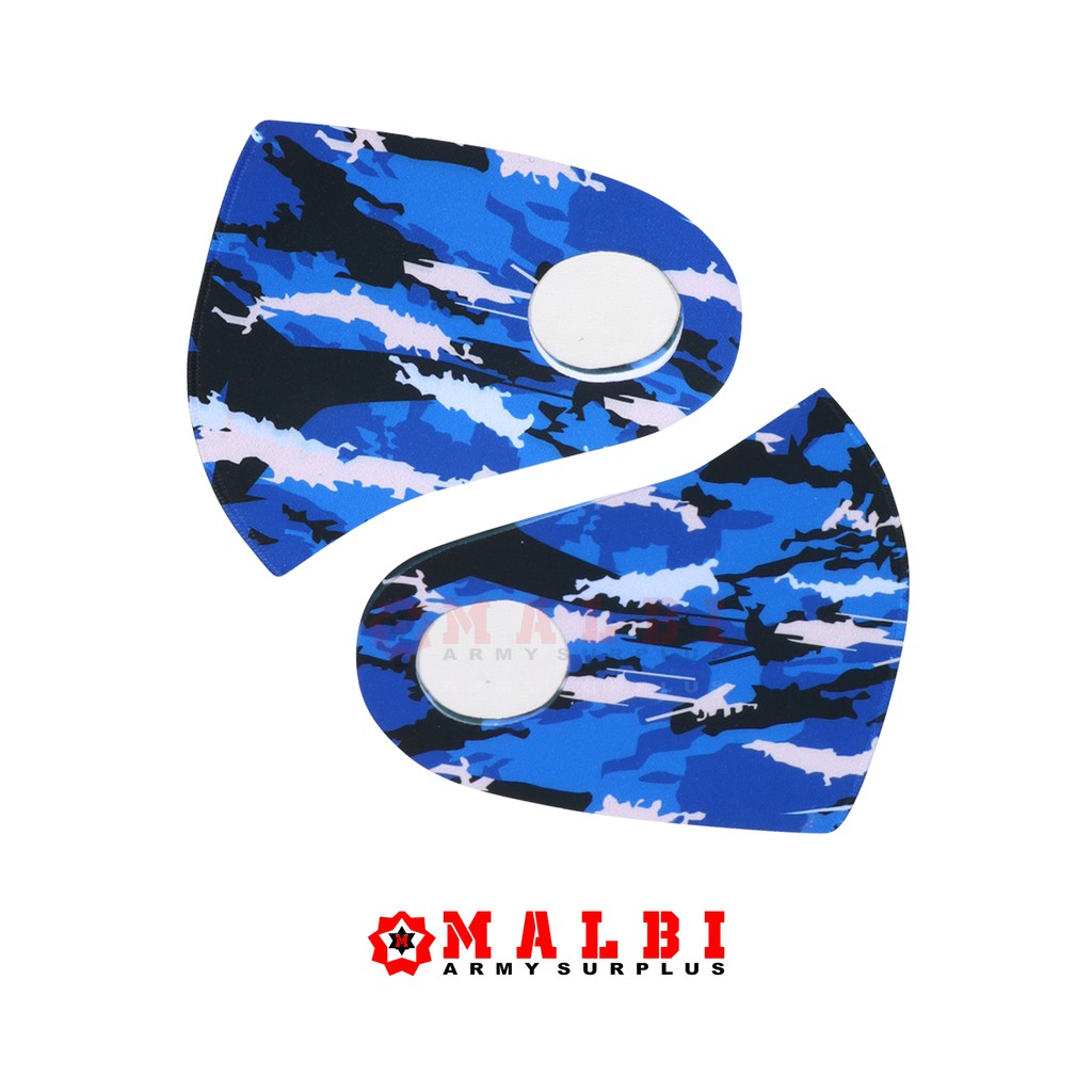 Masker Scuba Loreng Doreng TNI AU Militer