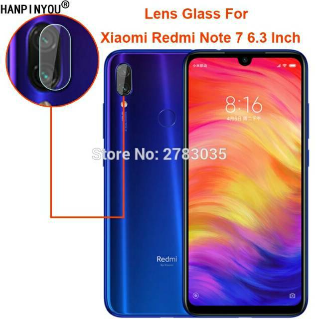 Tempered Glass Camera Redmi Note 7 9H Clear